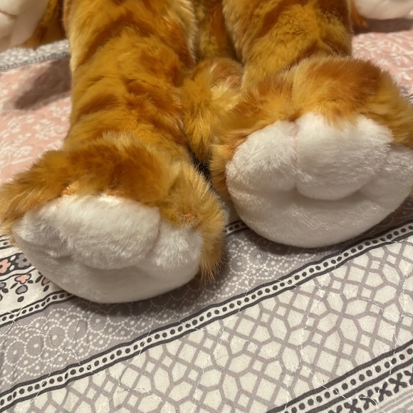 Vintage Build A Bear Floppy Kitty Striped Tabby Cat Stuffed Animal Plush Toy - Picture 8 of 8